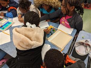 students engaged in academic games  